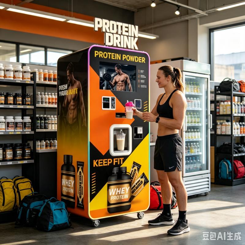เครื่องจำหน่ายโปรตีนเชคแบบอัตโ - Nutrition Fitness Club บทวิจารณ์และราคา
